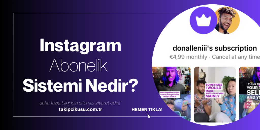 Instagram Abonelik Sistemi